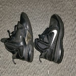 Nike LeBron 9 Blackout Anthracite 469764-001 Triple Black Used Men Size 10